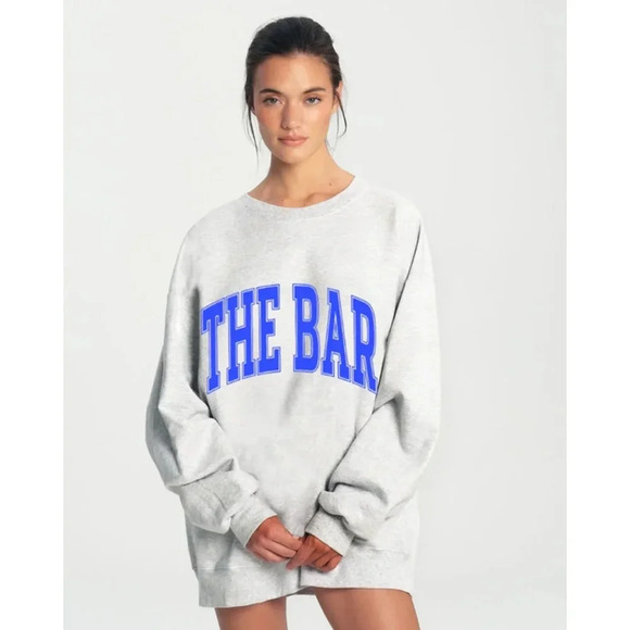 THIS HAS BEEN SOLD. Women's The Bar Sweatshirt Grey Blue XL - Picture 1 of 7